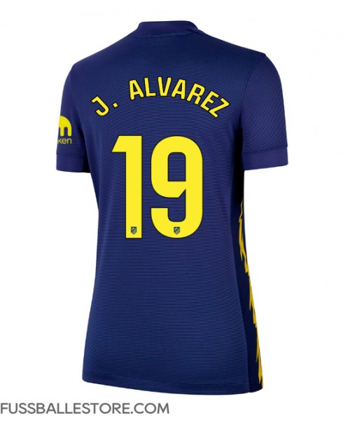 Günstige Atletico Madrid Julian Alvarez #19 Auswärtstrikot Damen 2025-26 Kurzarm Günstige Atletico Madrid Julian Alvarez #19 Auswärtstrikot Damen 2025-26 Kurzarm